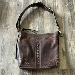 Vintage Leather Coach Satchel